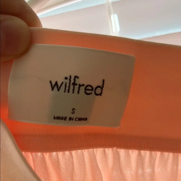 Aritiza Wilfred TWIRL SKIRT SOFT BLUSH PINK Size Small never woen no tag - Picture 2 of 4